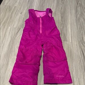 Columbia Fuchsia Snow Bib